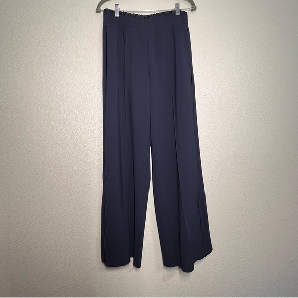 Athleta Pants Womens Size 6 Navy Blue Metropolis Wide Leg Pull On High Rise - Picture 14 of 15